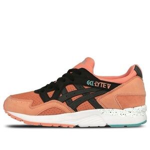ASICS Gel-Lyte V Coral and Black Sneakers size 10.5 M